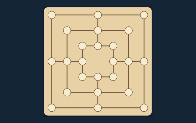 Nine Men's Morris playing interface